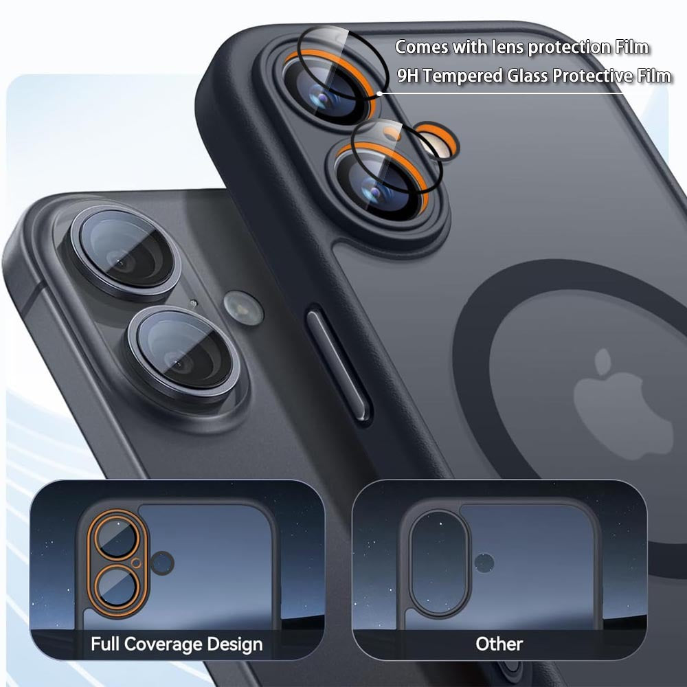 Magnetic Translucent Hybrid Phone Case for iPhone Series