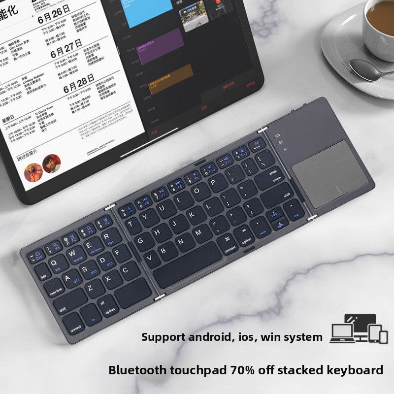 Foldable Bluetooth Keyboard for Mobile Tablet Laptop