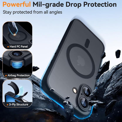 Magnetic Translucent Hybrid Phone Case for iPhone Series