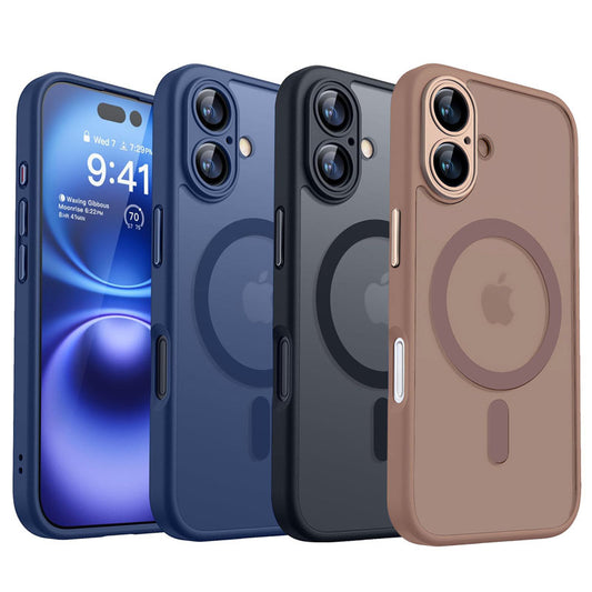 Magnetic Translucent Hybrid Phone Case for iPhone Series