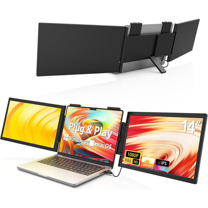 14-inch Dual Screen Portable LCD Monitor
