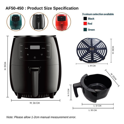 Touch-type air fryer(6L)